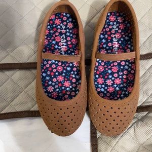 Brown suede Carter’s dress shoes